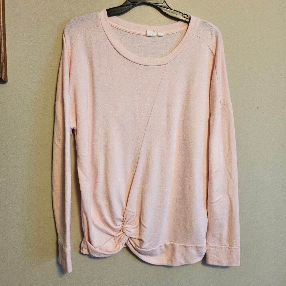 GAP Light Pink Twist Front Sweater Medium